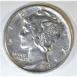 1942/1 MERCURY DIME  CH AU