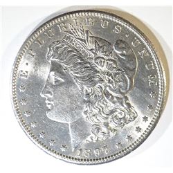 1897-S MORGAN DOLLAR   CH BU