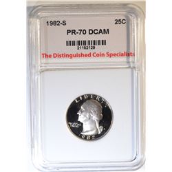 1982-S WASHINGTON QUARTER, TDCS