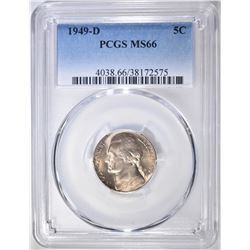 1949-D JEFFERSON NICKEL  PCGS MS-66