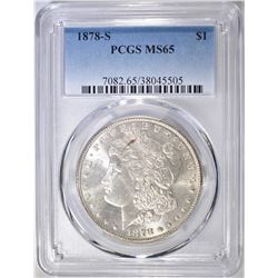 1878-S MORGAN DOLLAR  PCGS MS-65