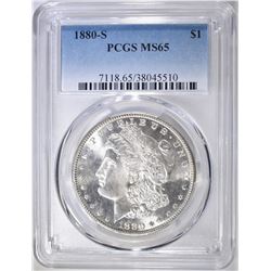 1880-S MORGAN DOLLAR  PCGS MS-65