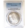 Image 1 : 1884-CC MORGAN DOLLAR  PCGS MS-64