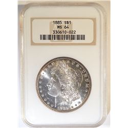1885 MORGAN DOLLAR  NGC MS-64