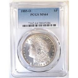 1885-O MORGAN DOLLAR  PCGS MS-64