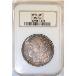 1896 MORGAN DOLLAR  NGC MS-64