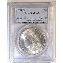 1898-O MORGAN DOLLAR  PCGS MS-65