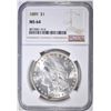 Image 1 : 1889 MORGAN DOLLAR, NGC MS-64