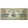 Image 1 : 1862 $50 CONFEDERATE STATES NOTE