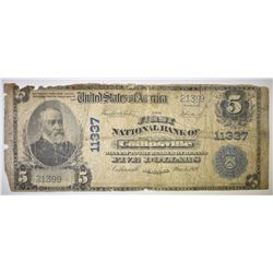 1902 $5 FIRST NATIONAL BANK OF COLLINSVILLE