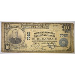 1902 $10 AMERICAN TRADERS NATIONAL BANK