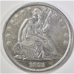 1871-S SEATED LIBERTY HALF DOLLAR AU/BU