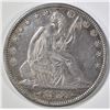 Image 1 : 1873 ARROWS SEATED LIBERTY HALF DOLLAR AU