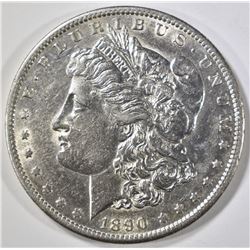 1890-S MORGAN DOLLAR AU/BU