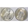 Image 2 : 1922 & 23 PEACE DOLLARS CH BU