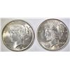 Image 1 : 1924 & 25 PEACE DOLLARS BU