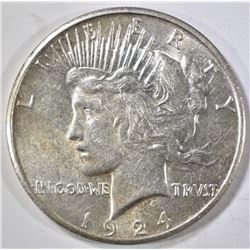1924-S PEACE DOLLAR AU
