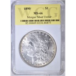 1890 MORGAN DOLLAR  WCG  SUPERB GEM