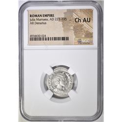 AD 222-235 JULA MAMAEA  NGC CH AU