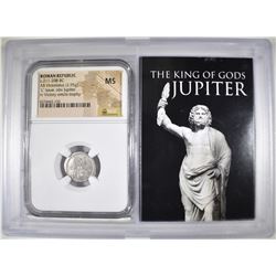 211-208 BC AR VICTORIATUS NGC MS