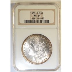 1901-O MORGAN DOLLAR  NGC MS-64
