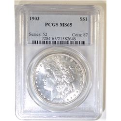 1903 MORGAN DOLLAR  PCGS MS-65