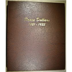 COMPLETE PEACE DOLLAR SET IN DANSCO ALBUM
