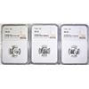 Image 1 : 1946,48 & 51 ROOSEVELT DIMES, NGC MS-66