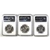 Image 2 : (3) 1966 SMS KENNEDY HALVES NGC MS 67