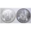 Image 2 : 2001 & 2002 AMERICAN SILVER EAGLES