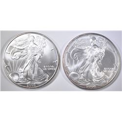 2003 & 2004 AMERICAN SILVER EAGLES