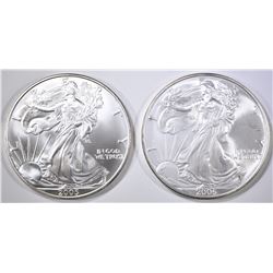 2005 & 2006 AMERICAN SILVER EAGLES