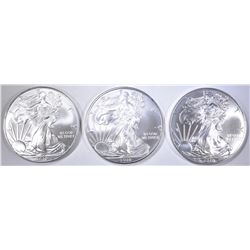 3-BU 2010 AMERICAN SILVER EAGLES