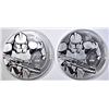 Image 1 : 2-2019 NIUE 1oz SILVER CLONE TROOPER COINS