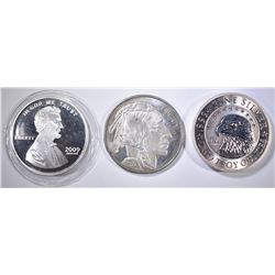 1-2oz & 2-1oz .999 SILVER ROUNDS