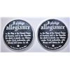 Image 2 : 2-PLEDGE OF ALLEGIANCE 1oz SILVER ROUNDS
