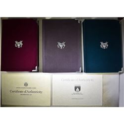 1988, 1989 & 90 U.S. PRESTIGE PROOF SETS