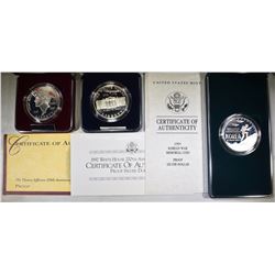 MODERN PROOF COMMEM SILVER DOLLAR LOT: