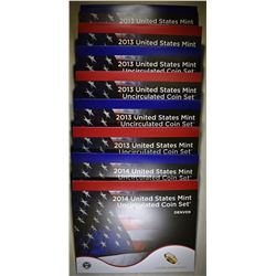 3-2013 & 1-2014 U.S. MINT UNC SETS