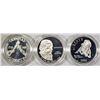 Image 2 : 3-PROOF MODERN COMMEM SILVER DOLLARS