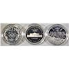 Image 3 : 3-PROOF MODERN COMMEM SILVER DOLLARS