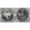 Image 3 : 1999 YELLOWSTONE Pf & UNC COMMEM SILVER DOLLARS