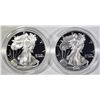 Image 2 : 2-2000 PROOF AMERICAN SILVER EAGLES