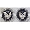 Image 3 : 2-2000 PROOF AMERICAN SILVER EAGLES