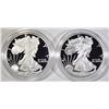 Image 2 : 2003 & 05 PROOF AMERICAN SILVER EAGLES