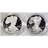 Image 2 : 1996 & 2008 PROOF AMERICAN SILVER EAGLES