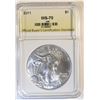 Image 1 : 2011 AMERICAN SILVER EAGLE OBCS PERFECT GEM BU