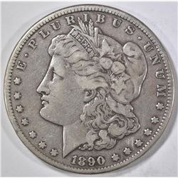 1890-CC MORGAN DOLLAR TAILBAR VF