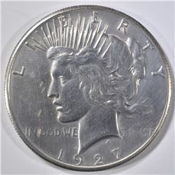 1927 PEACE DOLLAR BU CLEANED
