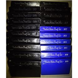 2-EACH U.S. PROOF SETS FROM THE 1970'S